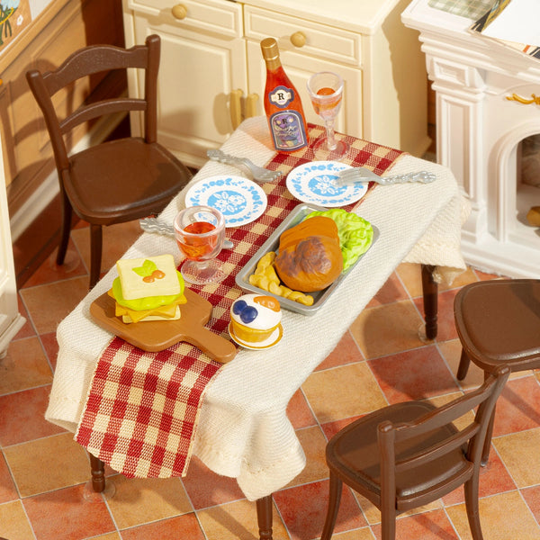 Rolife Warm Dining Room Super Creator Miniature House