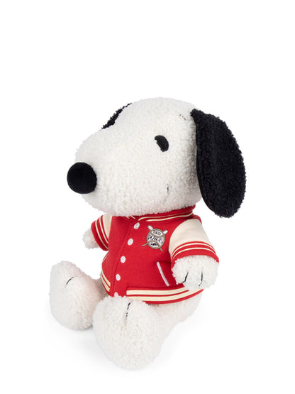 Snoopy Sitting with Varsity Jacket - 25 cm