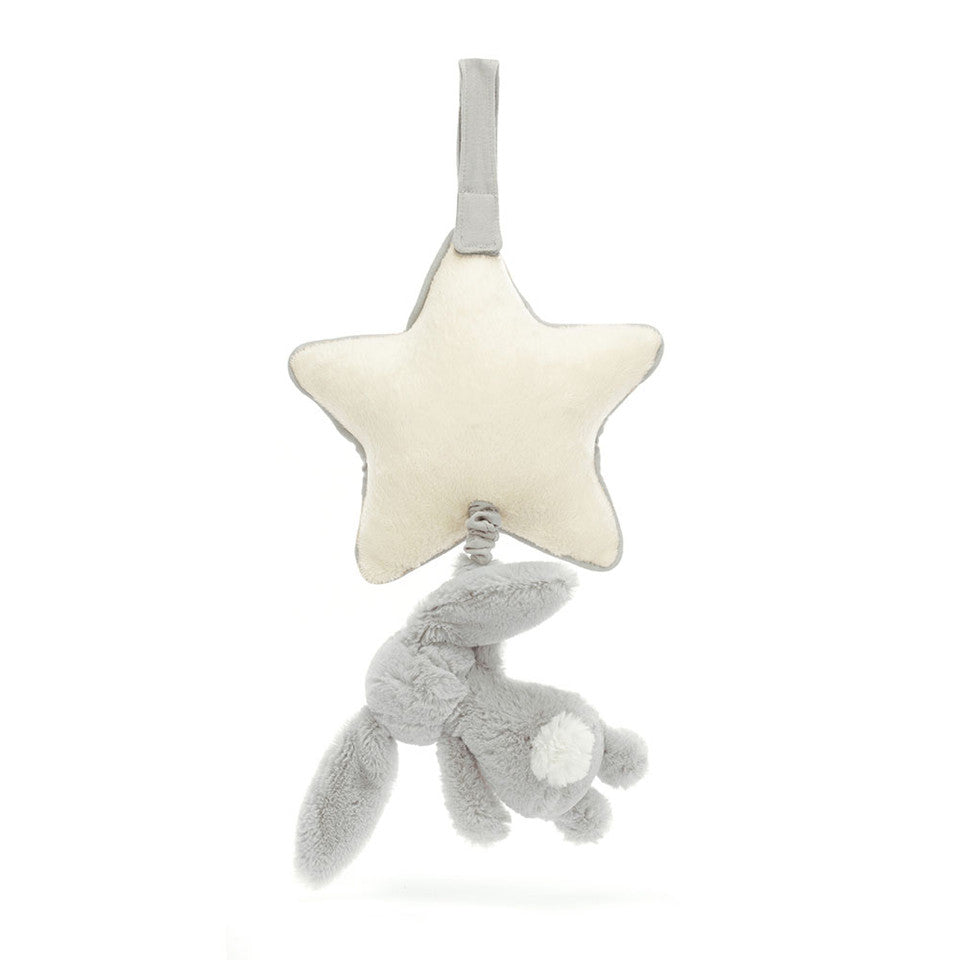 Bashful Bunny Musical Pull Silver