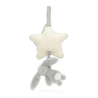 Bashful Beige Bunny Musical Pull Silver