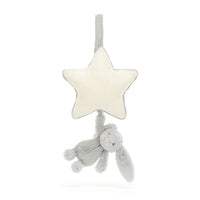 Bashful Beige Bunny Musical Pull Silver