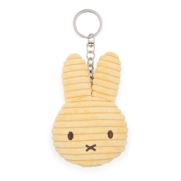 Bon Ton Toys - Miffy Flat Eco Corduroy Buttercream Keychain
