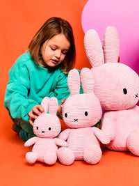 Miffy ECO Corduroy-Pink 23cm-9"