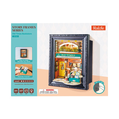 Rolife Old Times Bookstore 3D Wooden Puzzle DP004