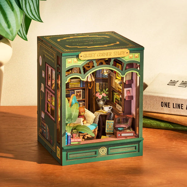 Rolife Quiet Corner Study (TGE03) - DIY Book Nook Kit