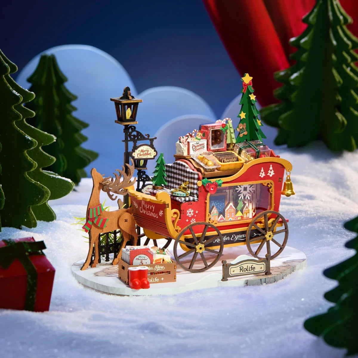 Rolife Reindeer Express (DS059) - DIY Miniature House Kit