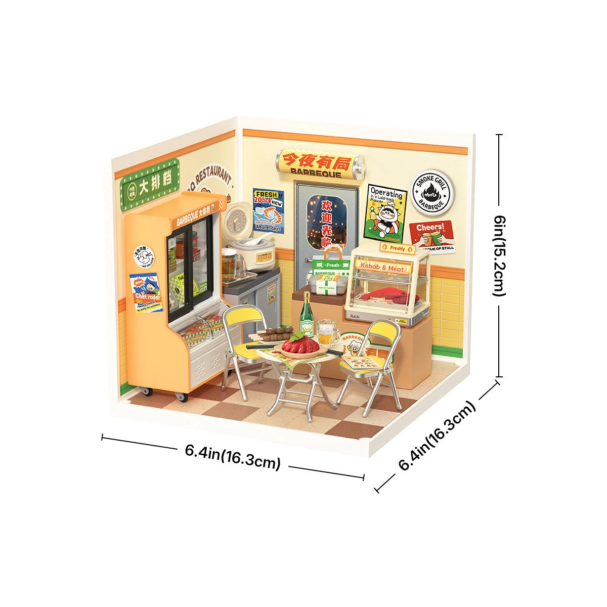 Rolife Night Out Food Stall Super Creator Miniature House