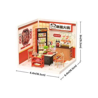 Rolife Panda Hot Pot Super Creator Miniature House