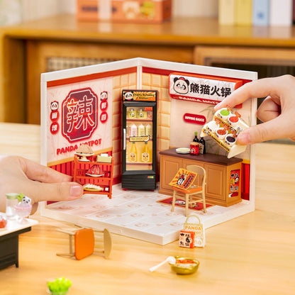 Rolife Panda Hot Pot Super Creator Miniature House