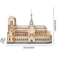 Paris Cathedral (TG511) - 3D Wooden Architecture Model