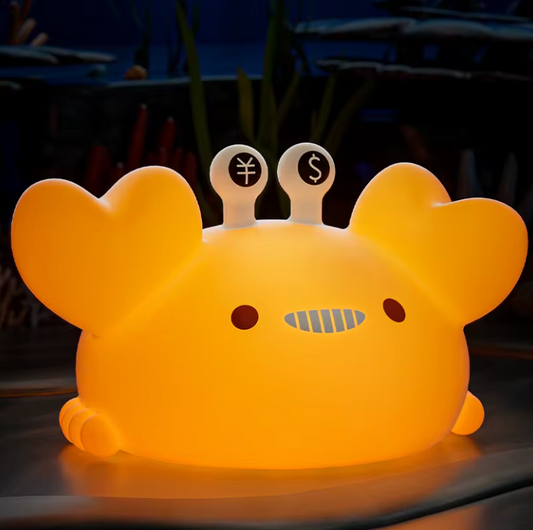 Golden Crab Silicone Lamp