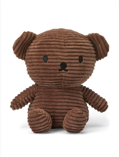 Boris Bear Corduroy Brown (17cm)