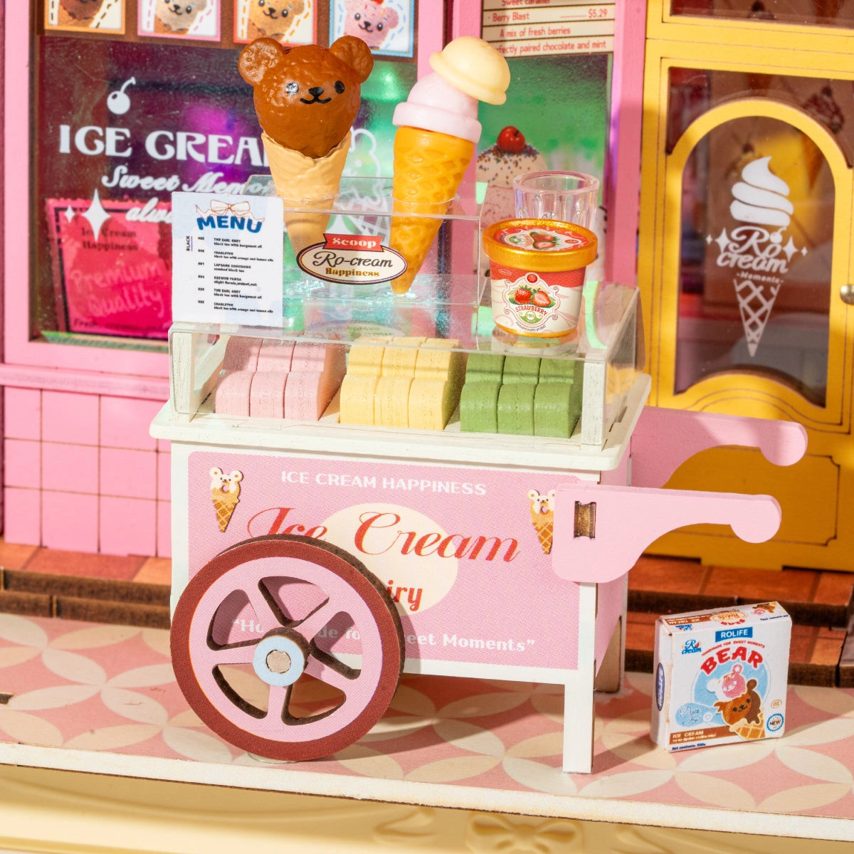 Rolife Sweet Scoopery Ice Cream 3D Wooden Puzzle
