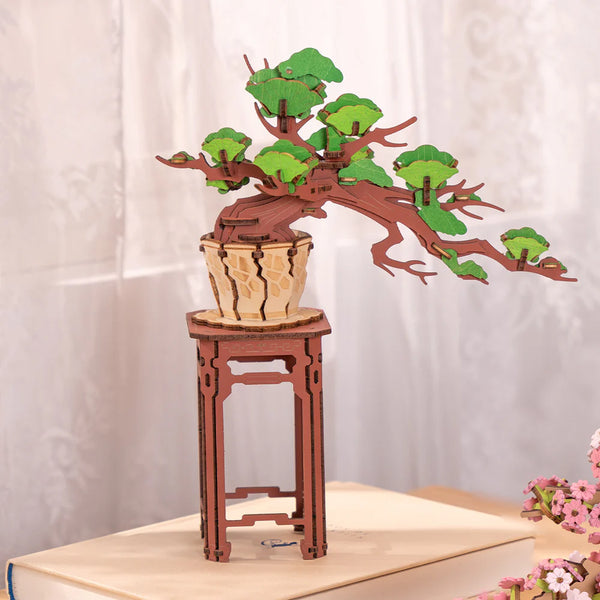Rolife Evergreen Pine Bonsai (TG510) - DIY Wooden 3D Puzzle