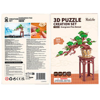 Rolife Evergreen Pine Bonsai (TG510) - DIY Wooden 3D Puzzle