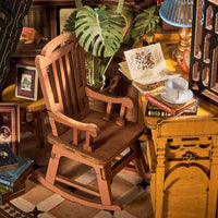 Silent Corner Study (TGE02) - Warm Light Book Nook Display