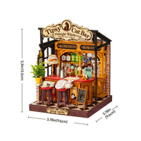 Robotime Rolife Tipsy Cat Bar DIY Miniature House DS054