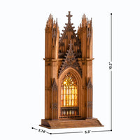 Rolife Twin-Tower Cathedral (TGA01) - Light-Up Gothic Cathedral Display