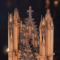 Rolife Twin-Tower Cathedral (TGA01) - Light-Up Gothic Cathedral Display
