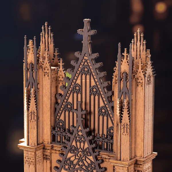Rolife Twin-Tower Cathedral (TGA01) - Light-Up Gothic Cathedral Display