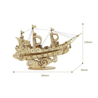 Rolife Sailling Ship (TG305) - Modern 3D Wooden Puzzle