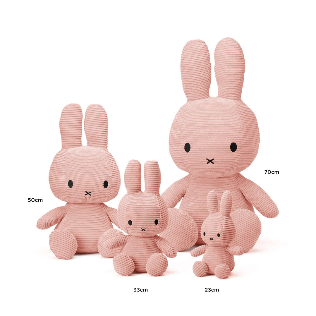 Miffy Sitting Corduroy Pink (50cm)