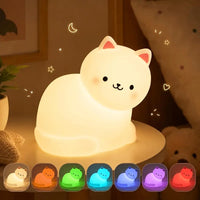 Little White Cat Silicone Night Light