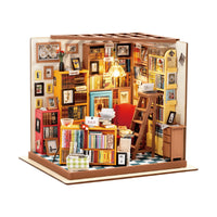 Sam's Study Library (DG102) - DIY Miniature House Kit