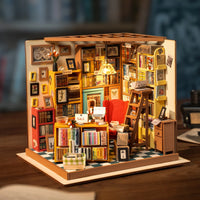 Sam's Study Library (DG102) - DIY Miniature House Kit