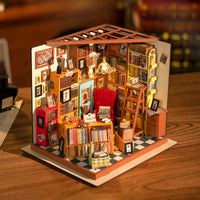 Sam's Study Library (DG102) - DIY Miniature House Kit