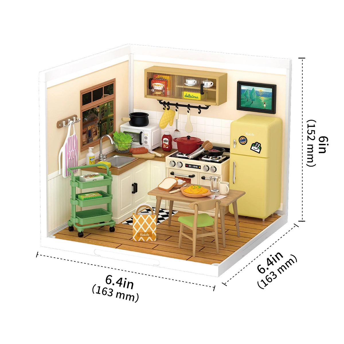 Rolife Happy Meals Kitchen Super Creator Miniature House