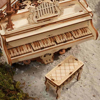 Magic Piano Mechanical Music Box (AMK81) - Self-Playing Piano Display