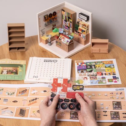 Rolife Fascinating Book Store Super Creator Miniature House