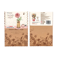 Rowood Pink Dahlia (TW131) - DIY Wooden Flower 3D Puzzle
