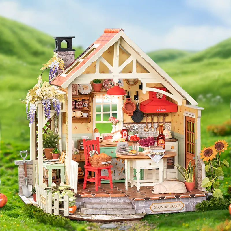 Rolife Sunlit Farmhouse Kitchen (DH101) - DIY Miniature House