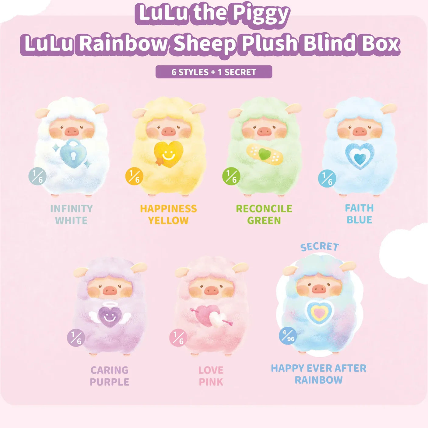 Lulu The Pig- Rainbow Sheep