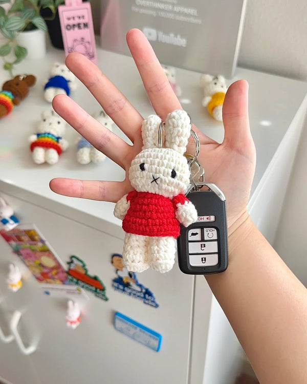 Miffy Handmade Red Dress Keychain