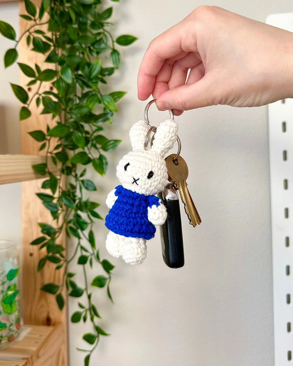Miffy Handmade Blue Dress Keychain