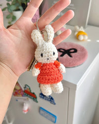 Miffy Handmade Orange Dress Keychain