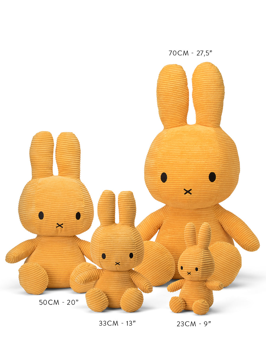 Miffy Sitting Corduroy Yellow - VARIOUS Sizes