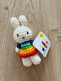Miffy Rainbow Dress Handmade Keychain