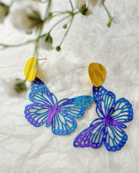 Blue gradient butterfly