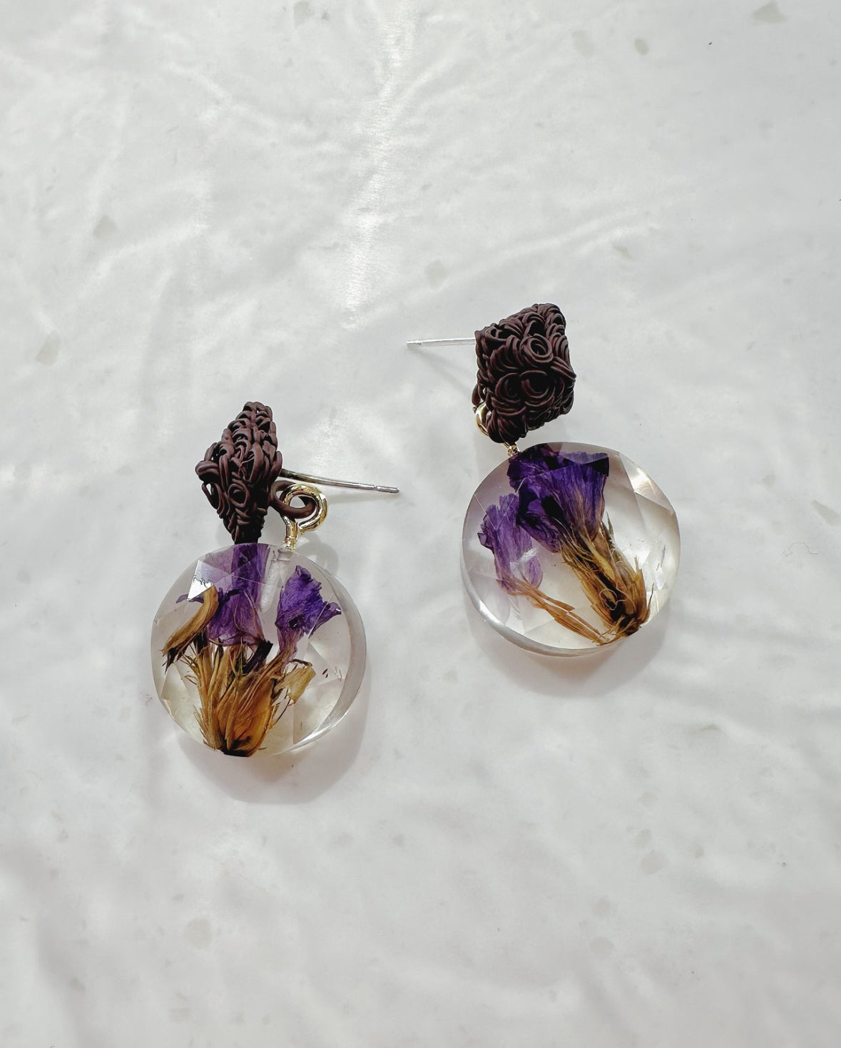 purple crystalised coin