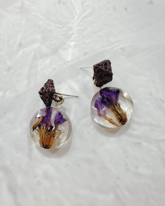 purple crystalised coin