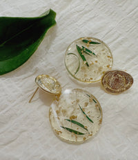 gold stardust earrings