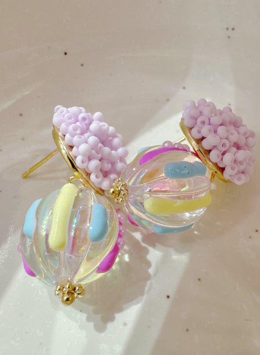 rainbow candy droplets