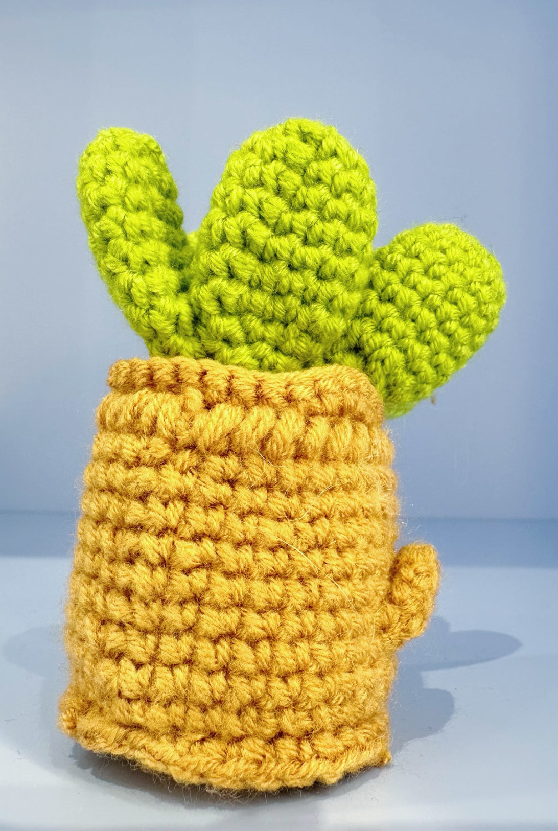 Handmade Artificial Cactus with brown pot