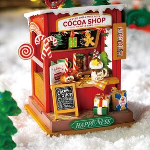 Robotime Rolife Christmas Cocoa Shop Kit Multicoloured