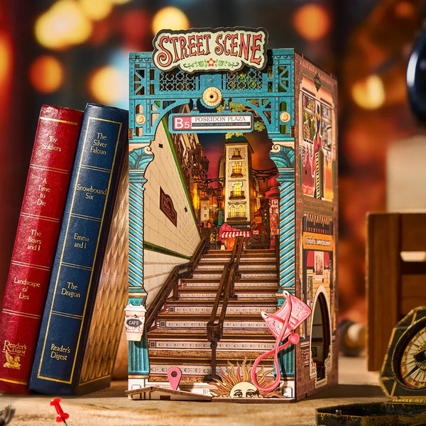 Street Scene (TGB13) - Tap Light Book Nook Display
