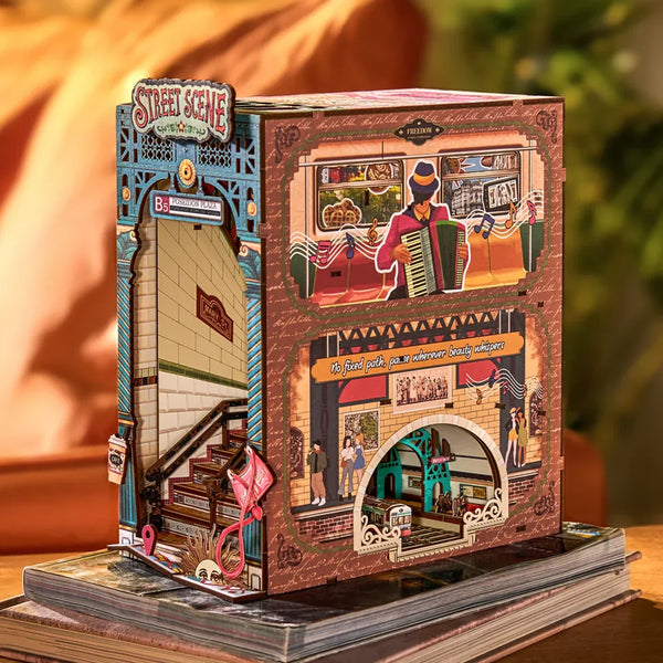 Street Scene (TGB13) - Tap Light Book Nook Display